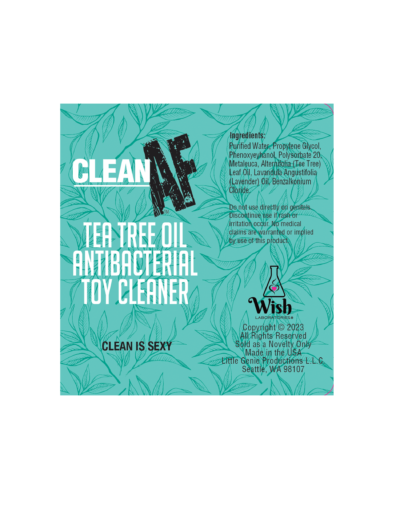 Clean AF Sex Toy Cleaner - Antibacterial Tea Tree Formula