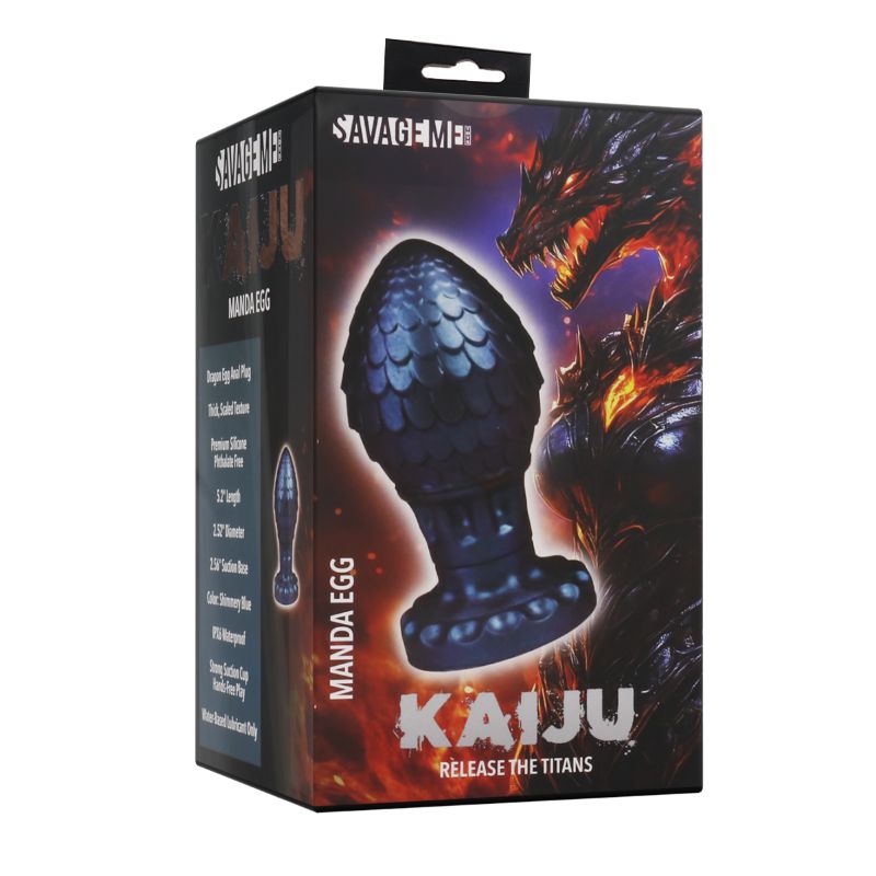 Savage Me Kaiju Manda Egg Butt Plug Anal Toy