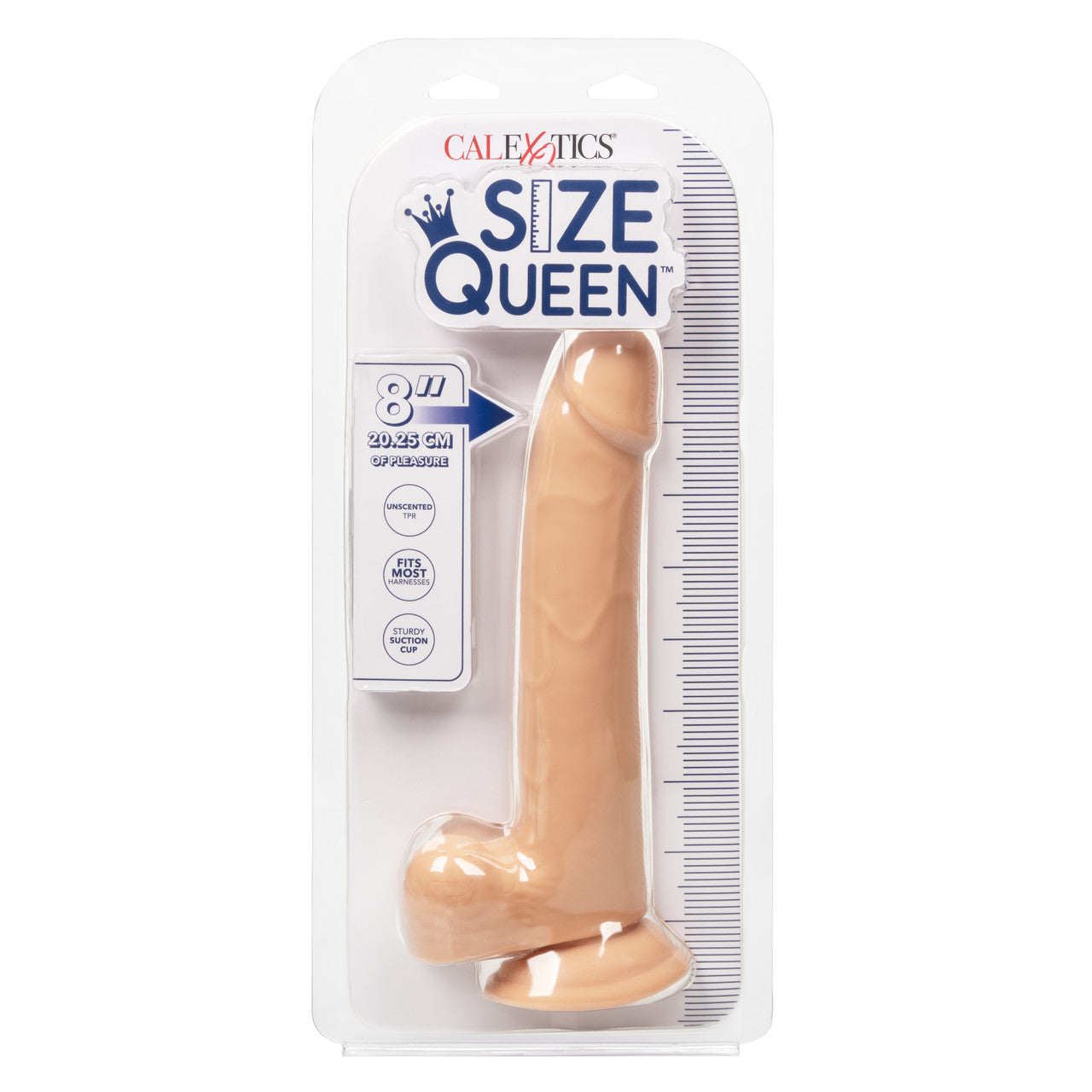 Size Queen 8" Flexible Dildo