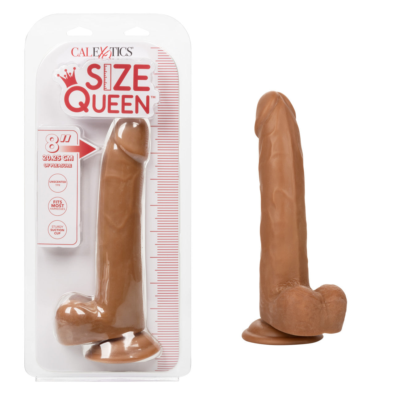 Size Queen 8" Flexible Dildo