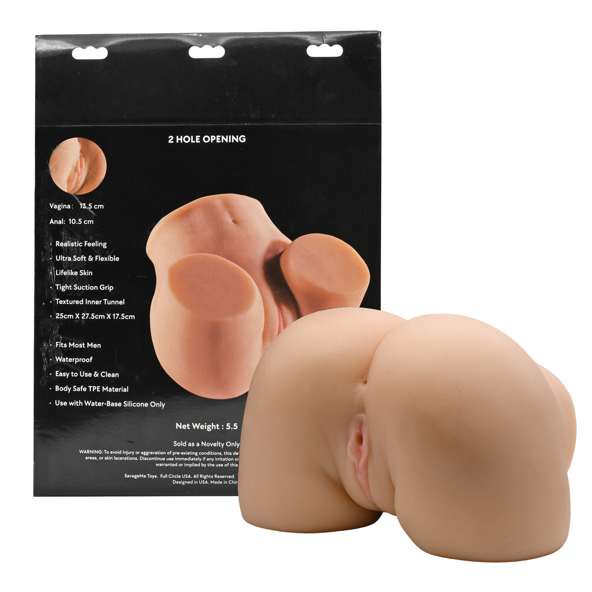 Dani Stroker Royal Honeys 2-Hole Vaginal & Anal Masturbator