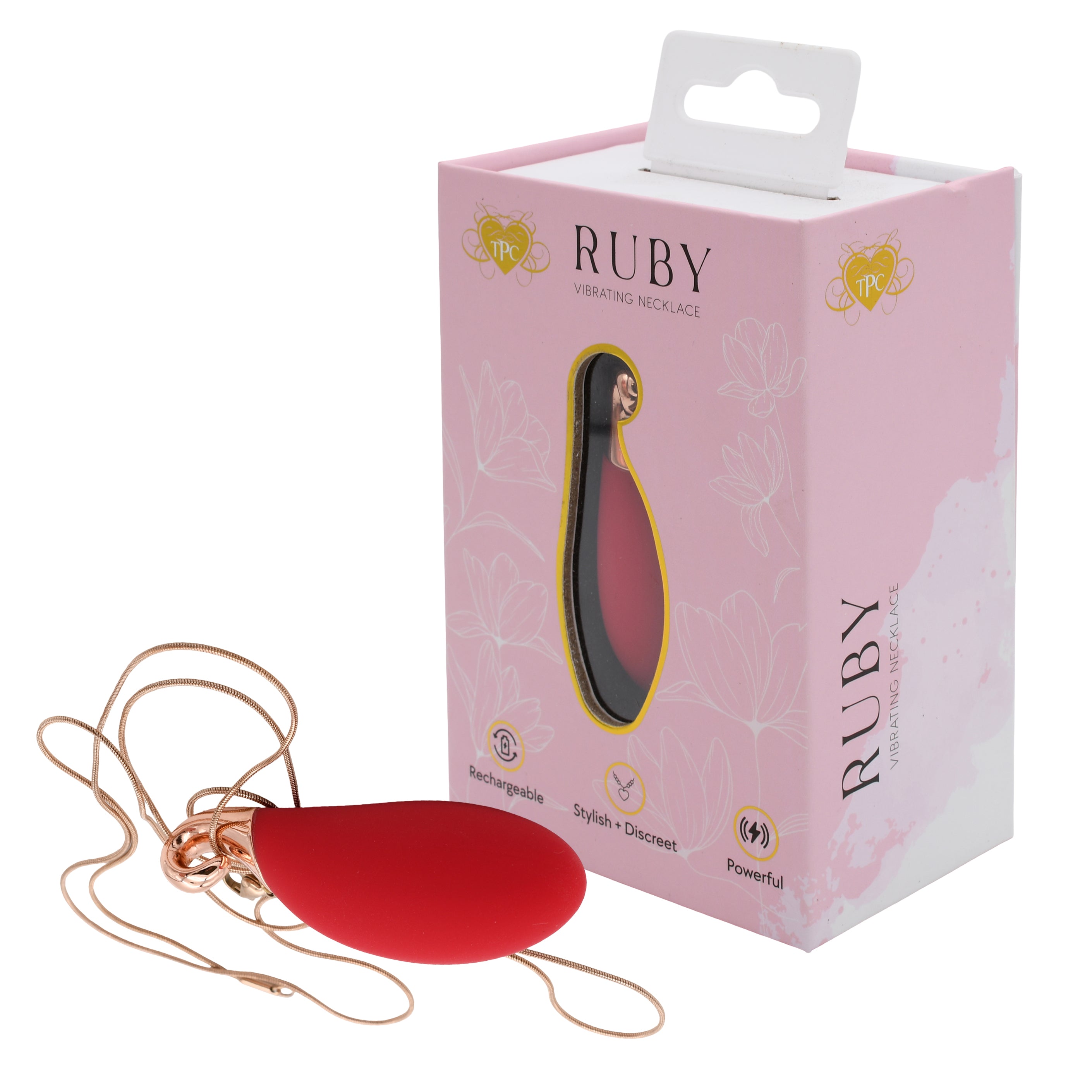 Ruby Rose-Red Necklace Vibrator