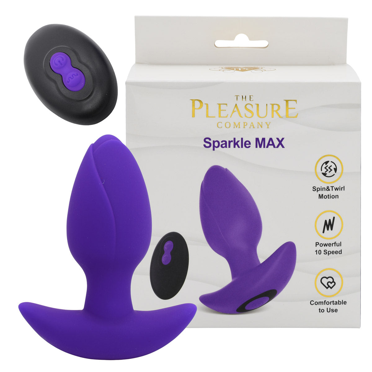 TPC Sparkle MAX Remote Vibrating Butt Plug