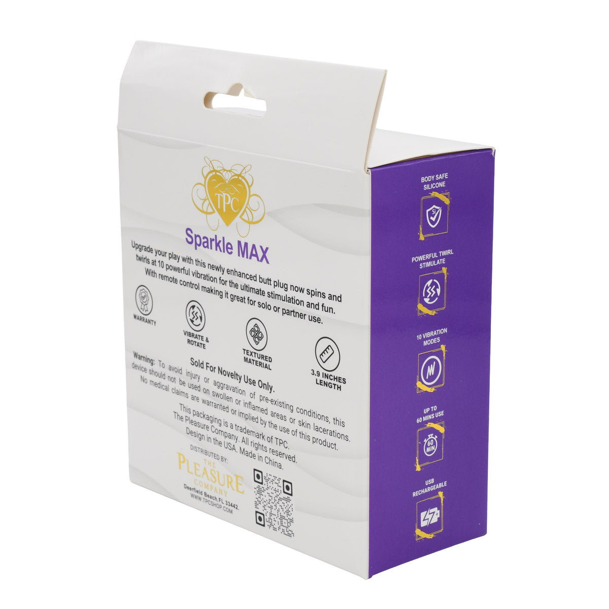 Sparkle MAX Remote Anal Vibrating Plug