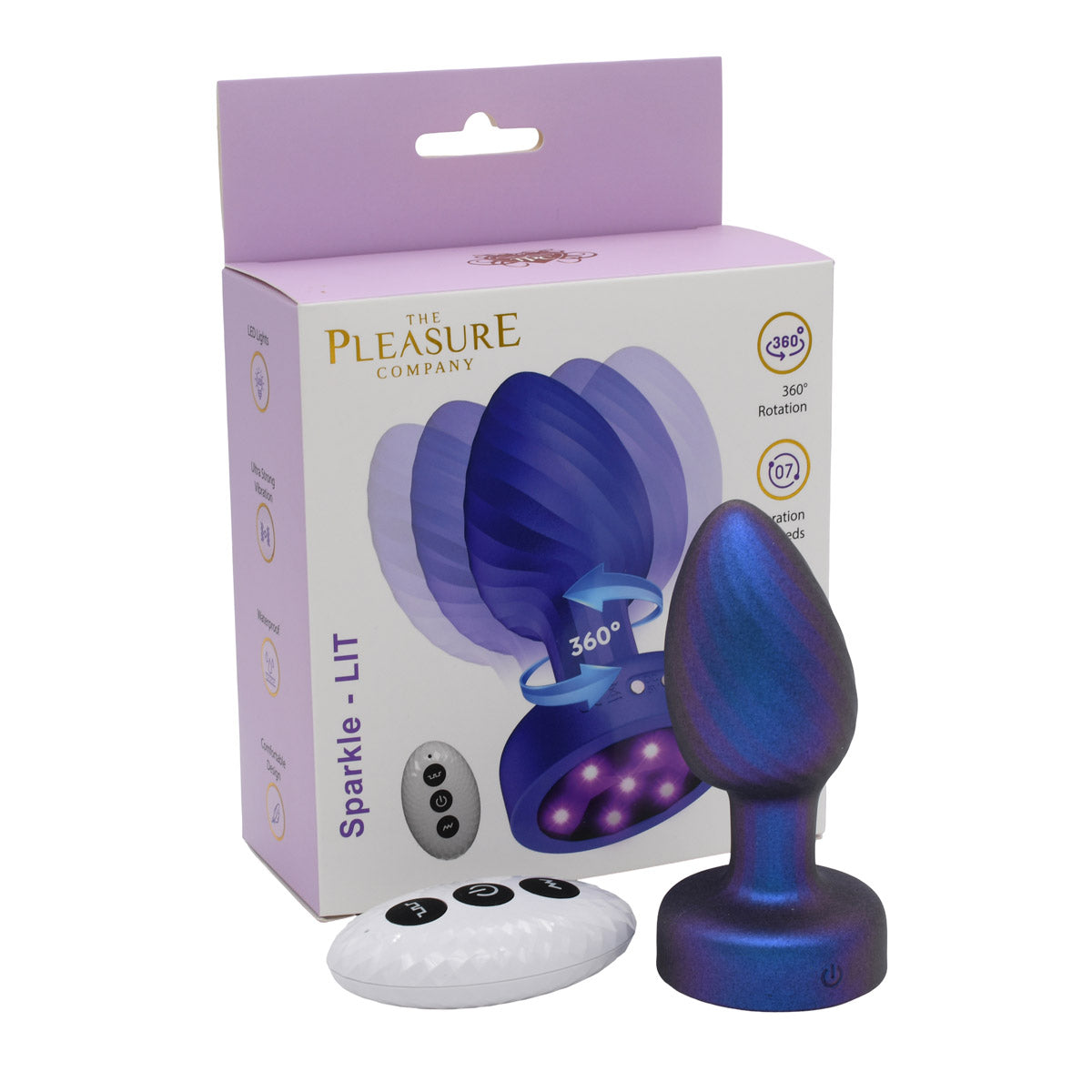 Sparkle LIT Remote Anal Plug