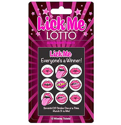 Lick Me Lotto Adult Scratch Off Sex Game - Exciting Couples Lottery Experience