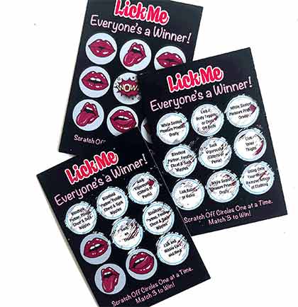 Lick Me Lotto Adult Scratch Off Sex Game - Exciting Couples Lottery Experience