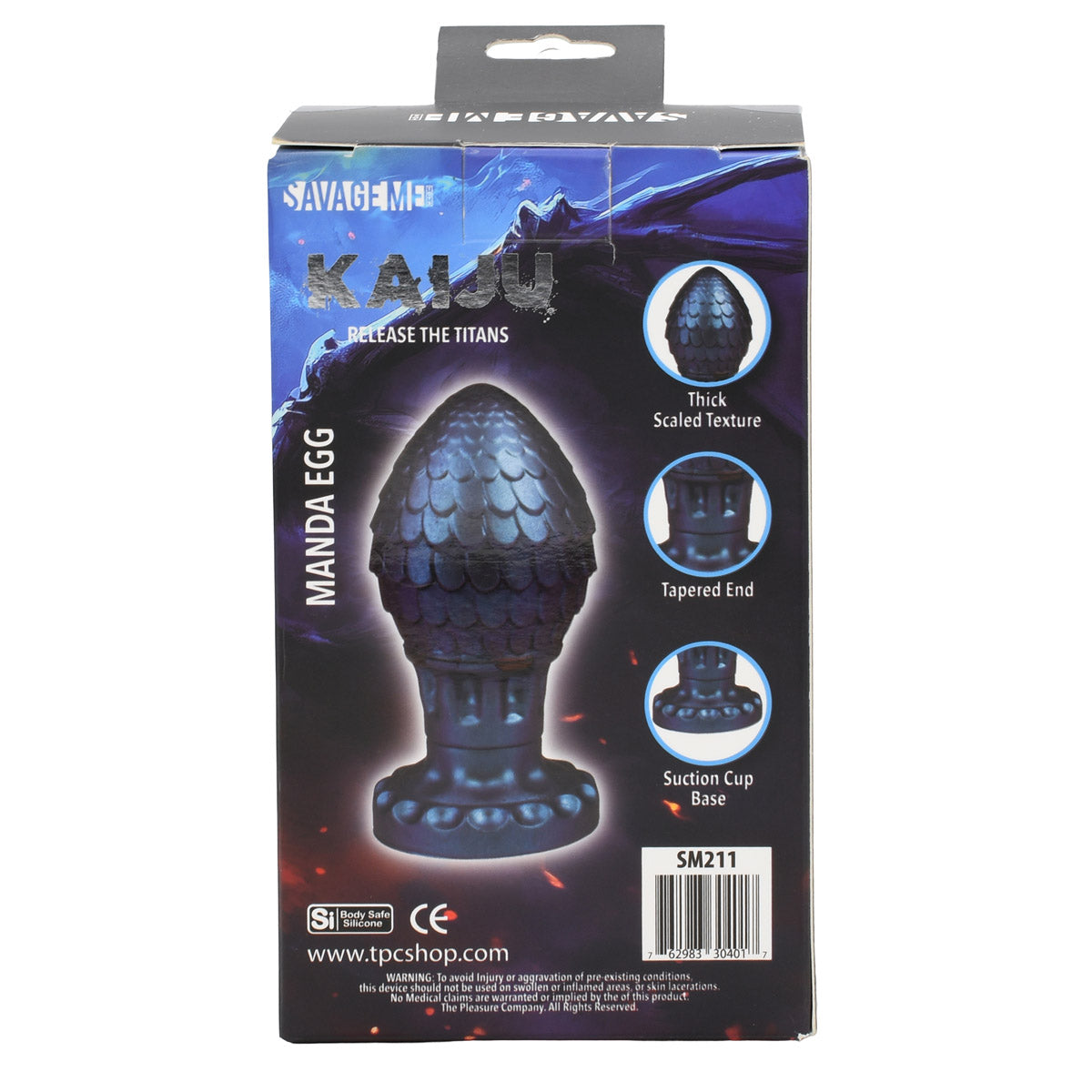 Manda Egg Kaiju Butt Plug Anal Toy by Savage Me