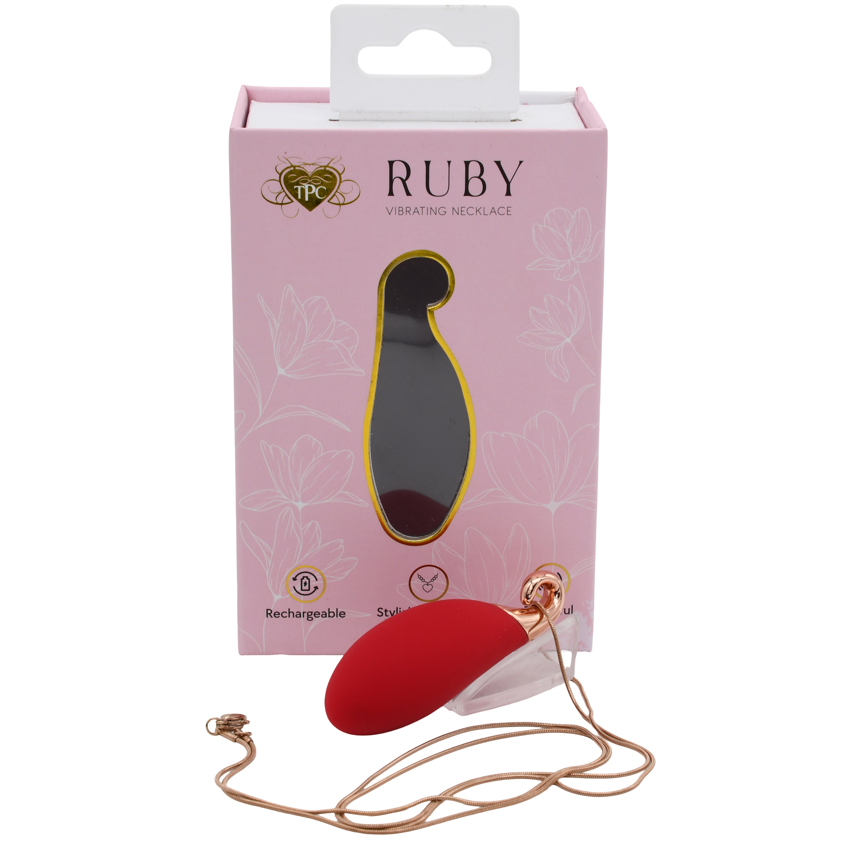 Ruby Rose-Red Necklace Vibrator