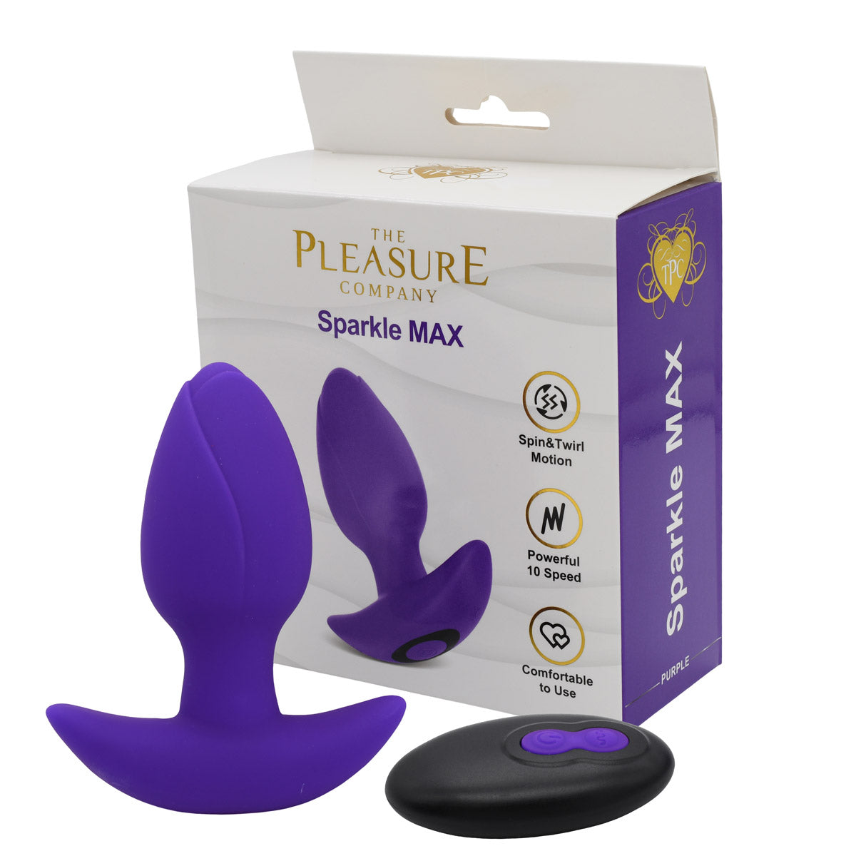 Sparkle MAX Remote Vibrating Anal Plug – Spin, Twirl & Intensify Your Play