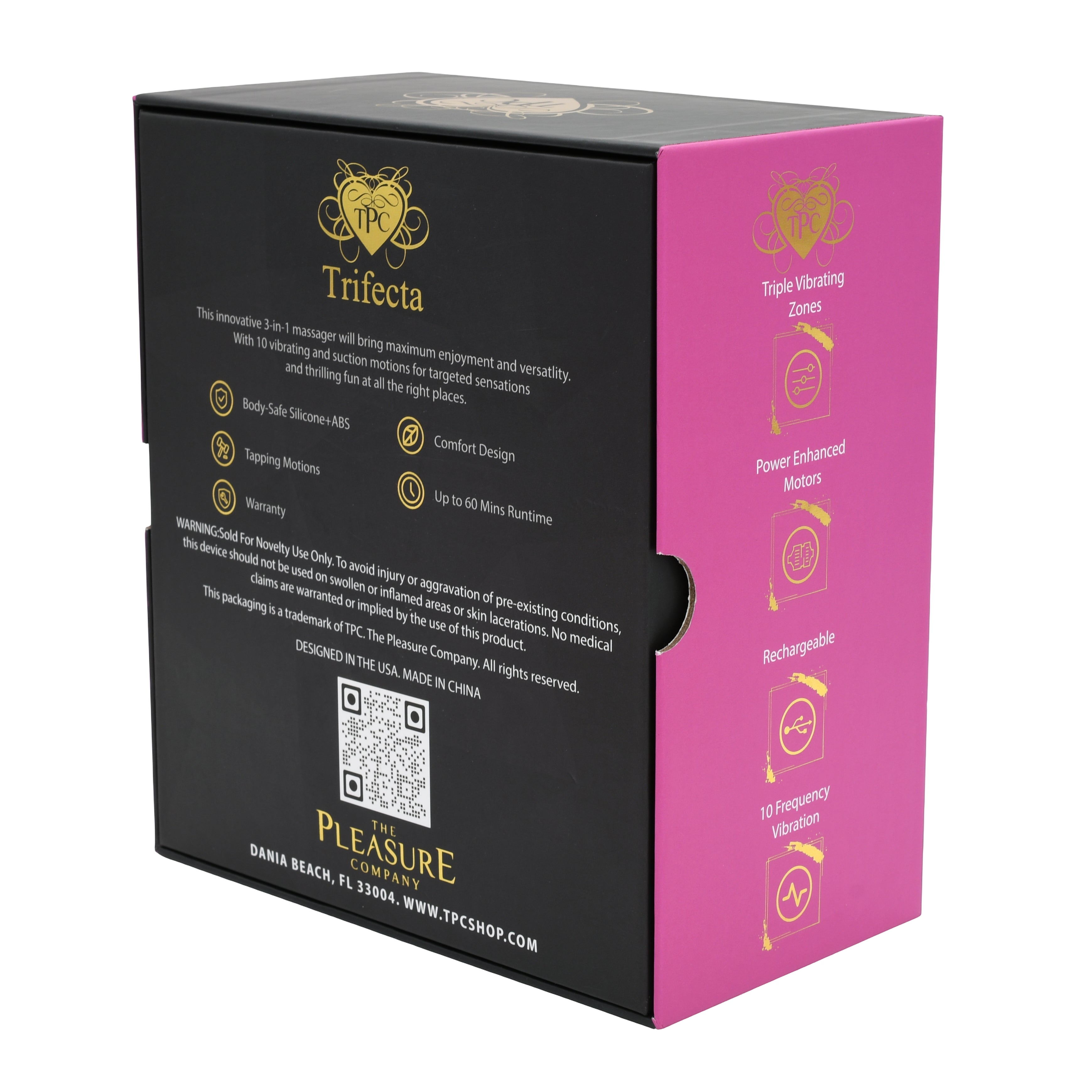 Trifecta 3-in-1 Remote Dildo Vibrator