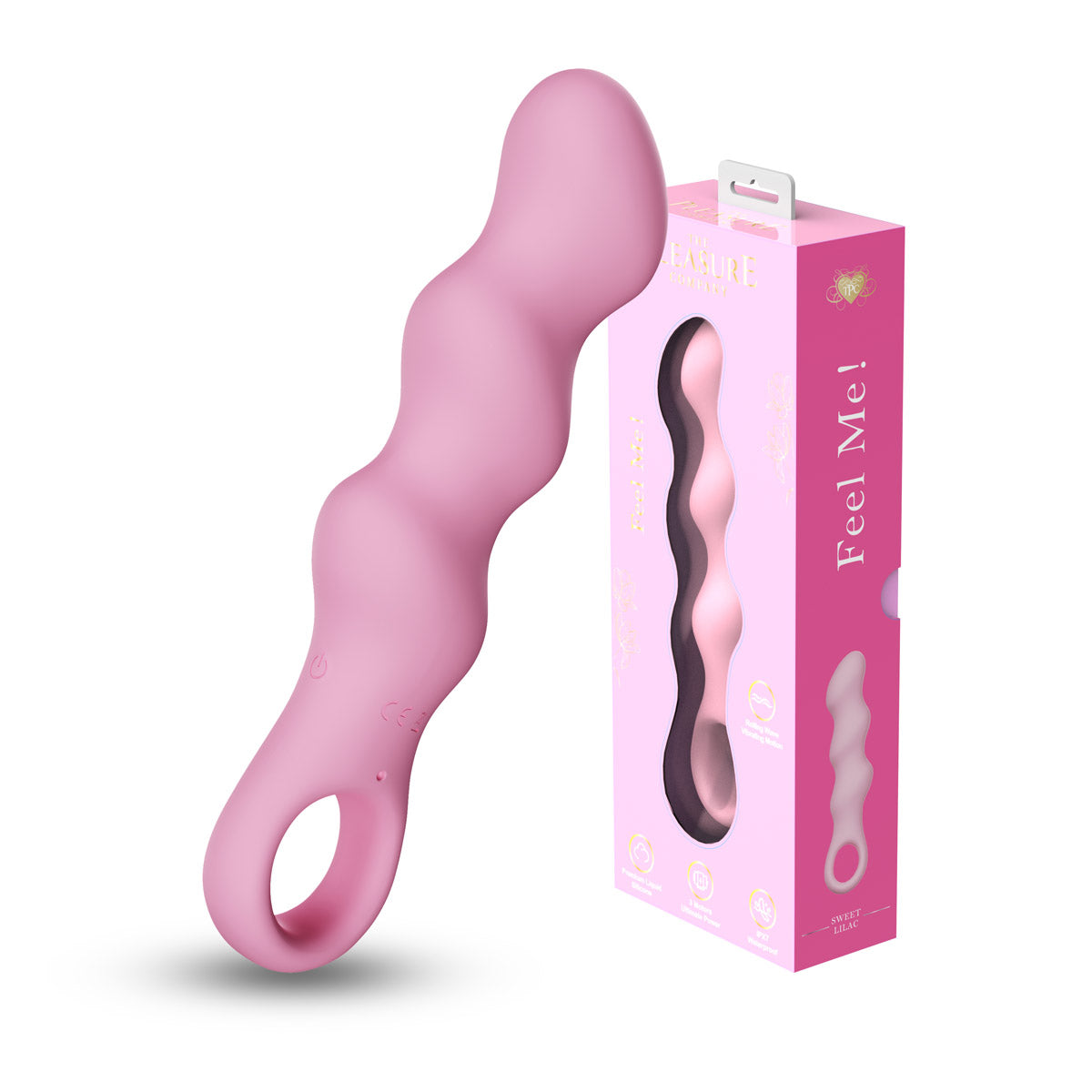 Feel Me! Wave Wand Vibrator-Pink
