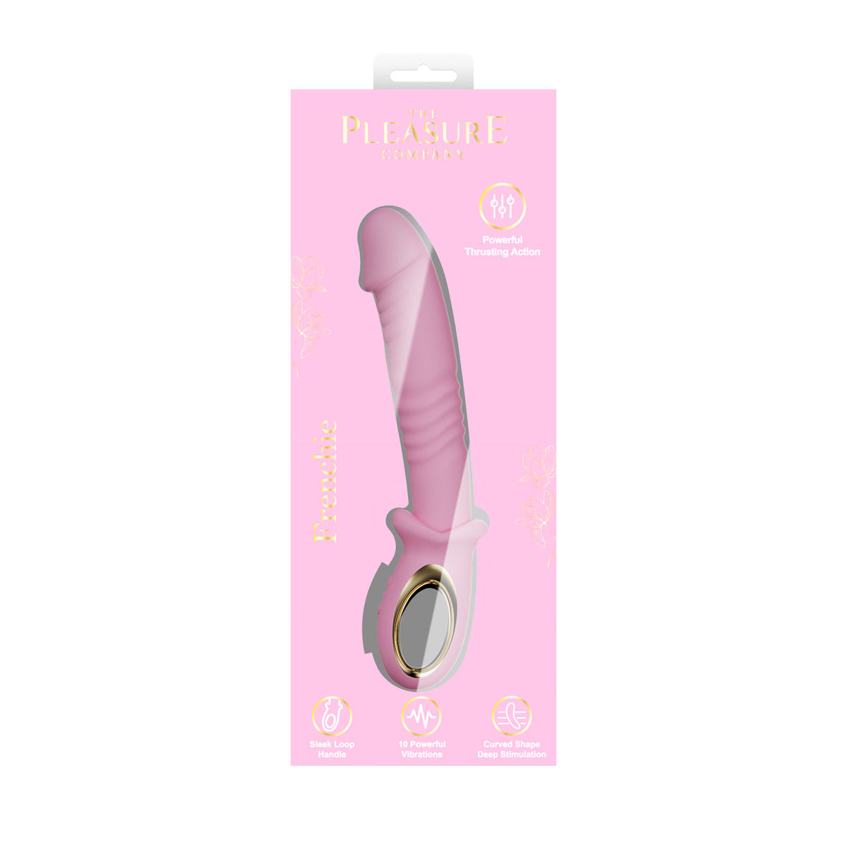 Frenchie Thrusting Wand Vibrator-Dark Pink