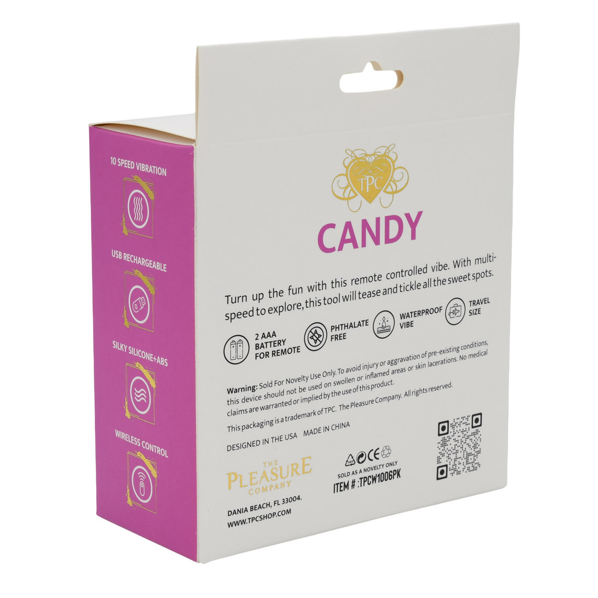 Candy Remote Panty Clit Tickle Bullet Vibrator