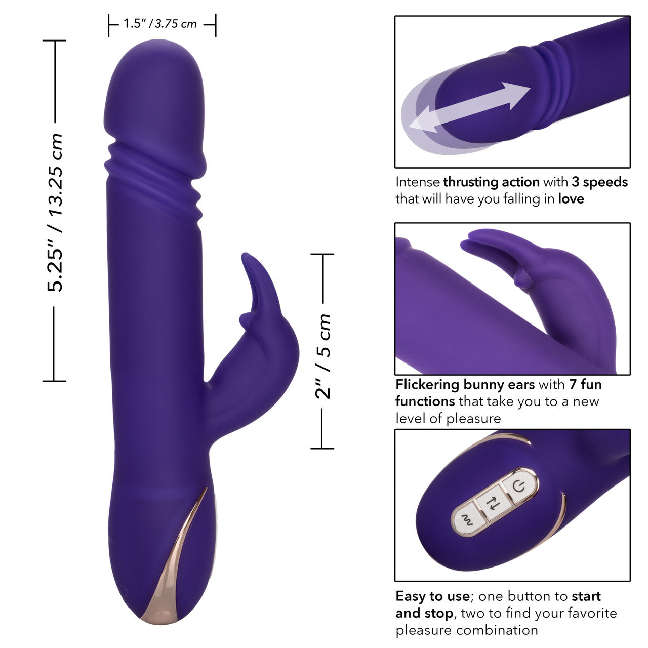 Jack Rabbit Signature Silicone Thrusting Rabbit Vibrator